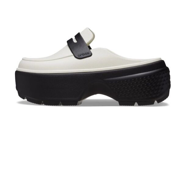 🤍 CROCS STOMP HIGH LOAFER WHITE 🤍 Clogs Mules Slip On Platform - Picture 1 of 4